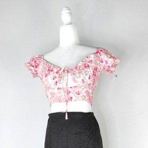 2/$15 Shein Floral Print Crop Top